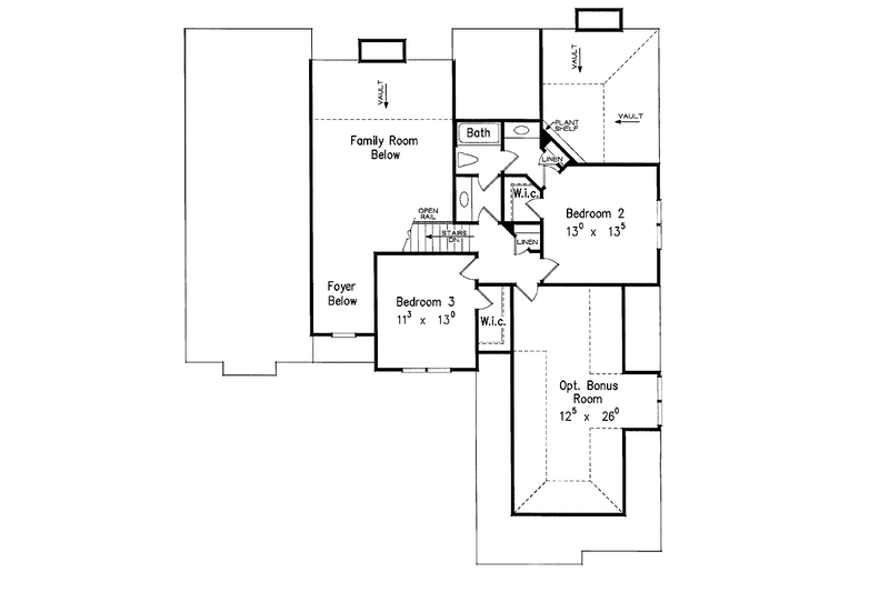 Architectural House Design - Floor Plan - Upper Floor for Traditional House Plan #927-583 - 4 bed, 3.5 bath