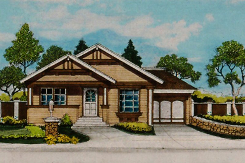 Craftsman Style House Plan - 3 Beds 2 Baths 1492 Sq/Ft Plan #515-33