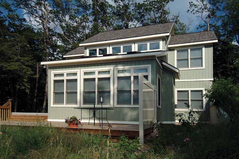 House Blueprint - Exterior - Rear Elevation 3 for Traditional House Plan #928-105 - 2 bed, 3 bath