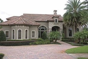Architectural House Design - Mediterranean Exterior - Front Elevation Plan #1019-10