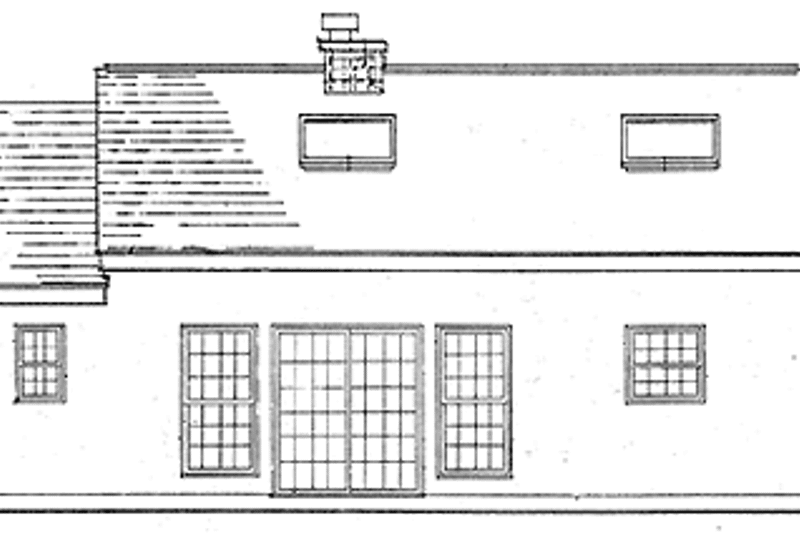 House Plan Design - Exterior - Rear Elevation for Country House Plan #314-193 - 3 bed, 2 bath