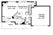 Country Style House Plan - 3 Beds 2.5 Baths 1575 Sq/Ft Plan #46-693 
