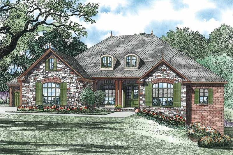 Home Plan - Country Exterior - Front Elevation Plan #17-3341