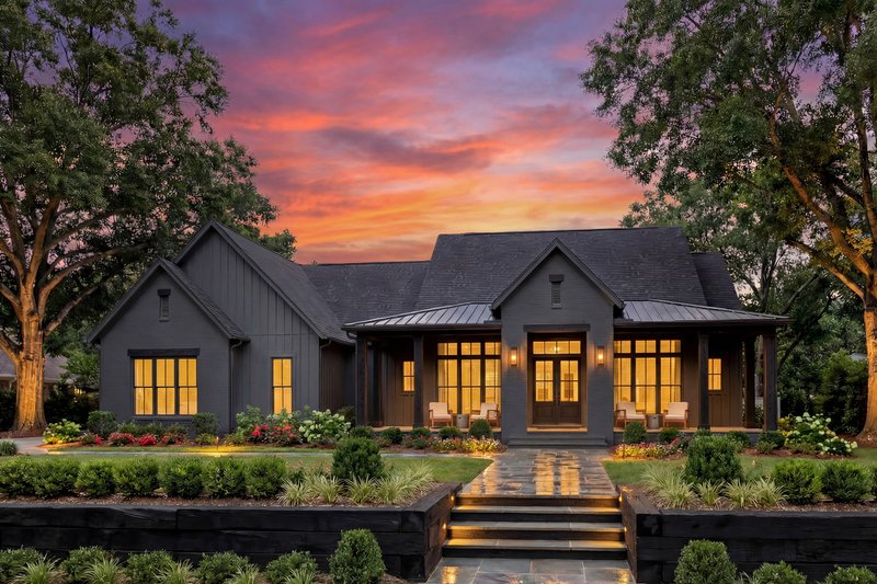 Architectural House Design - Exterior - Front Elevation 5 for Farmhouse House Plan #430-423 - 4 bed, 3.5 bath