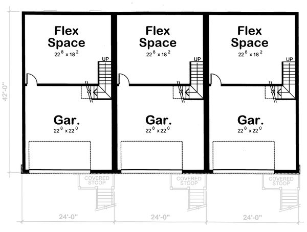 Home Plan - Traditional Floor Plan - Lower Floor Plan #20-629