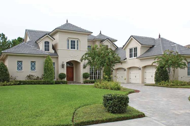 House Blueprint - European Exterior - Front Elevation Plan #1019-13