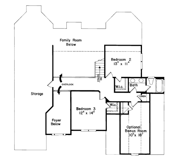 House Plan Design - European Floor Plan - Upper Floor Plan #927-64