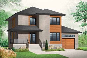 Contemporary Exterior - Front Elevation Plan #23-2480