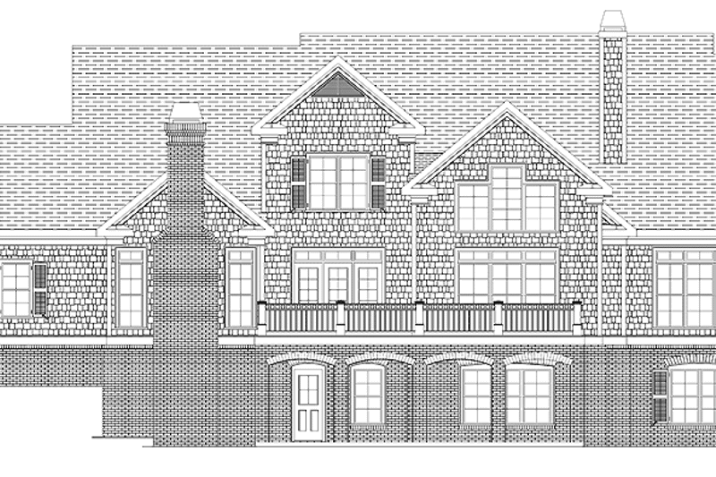 Home Plan - Exterior - Rear Elevation for Country House Plan #927-284 - 4 bed, 3.5 bath