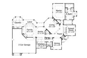 European Style House Plan - 4 Beds 3.5 Baths 4138 Sq/Ft Plan #411-254 
