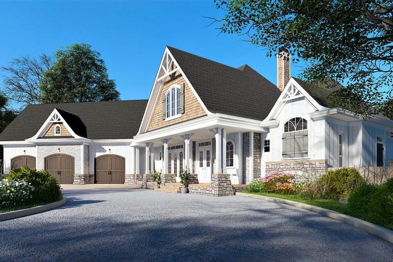 Dream House Plan - Exterior - Other Elevation 2 for Craftsman House Plan #54-381 - 4 bed, 3.5 bath