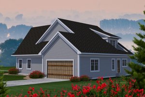 Exterior - Rear Elevation for Craftsman House Plan #70-1228 - 3 bed, 3 bath