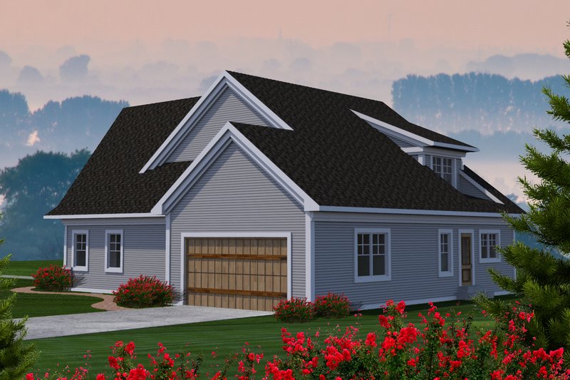 Architectural House Design - Exterior - Rear Elevation for Craftsman House Plan #70-1228 - 3 bed, 3 bath