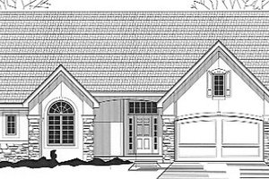 Traditional Exterior - Front Elevation Plan #67-396