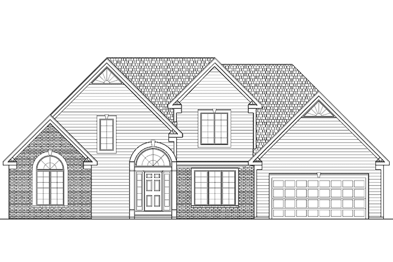 Home Plan - Exterior - Front Elevation 3 for Traditional House Plan #328-339 - 3 bed, 2.5 bath