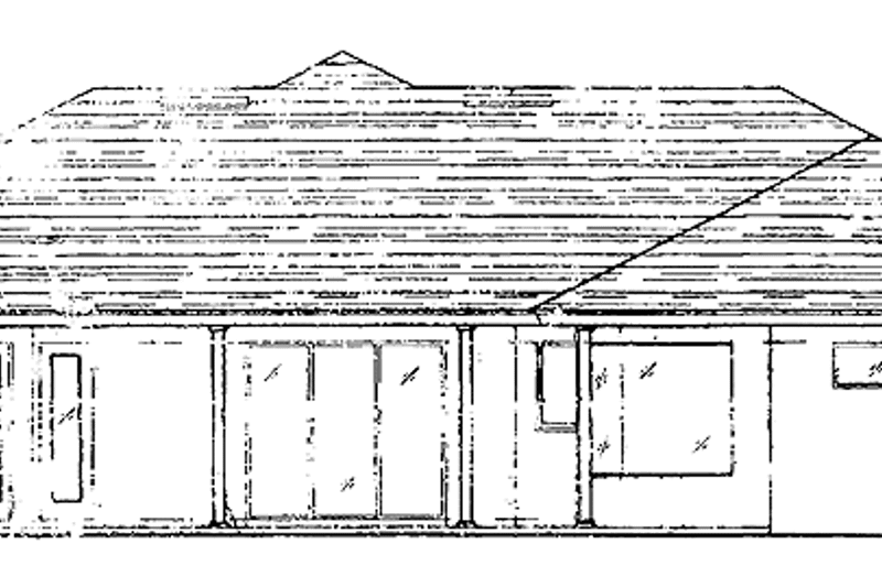 House Design - Exterior - Rear Elevation for Mediterranean House Plan #417-645 - 4 bed, 3 bath