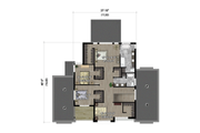Contemporary Style House Plan - 4 Beds 2 Baths 3449 Sq/Ft Plan #25-4988 