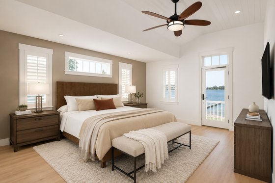 Interior - Master Bedroom for Farmhouse House Plan #928-416 - 5 bed, 4.5 bath