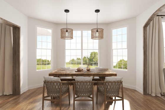 Interior - Dining Room for Farmhouse House Plan #54-379 - 4 bed, 5 bath