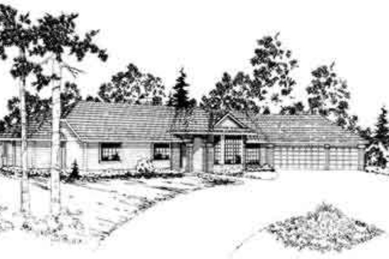 Ranch Style House Plan - 3 Beds 3 Baths 2649 Sq/Ft Plan #124-158