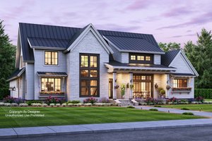 Farmhouse Exterior - Front Elevation Plan #51-1136