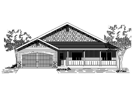 Exterior - Front Elevation for Traditional House Plan #53-426 - 3 bed, 2.5 bath