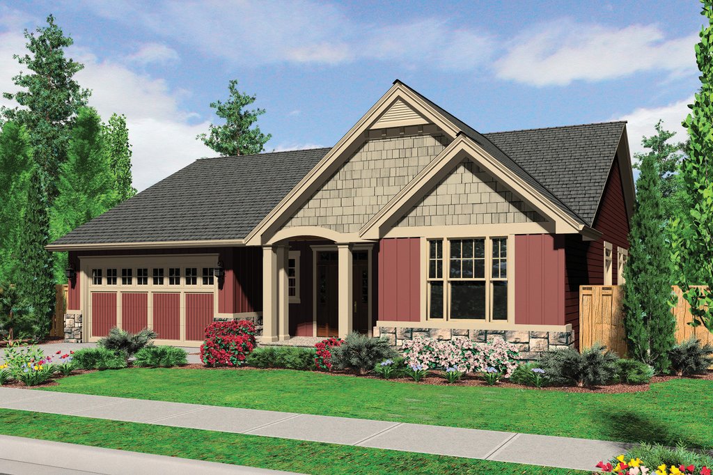 Craftsman Style House Plan 3 Beds 2 Baths 1800 Sq Ft 