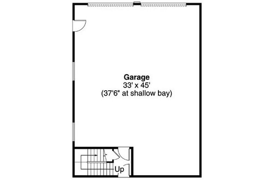 Floor Plan - Main Floor for Craftsman House Plan #124-797, 0 bath