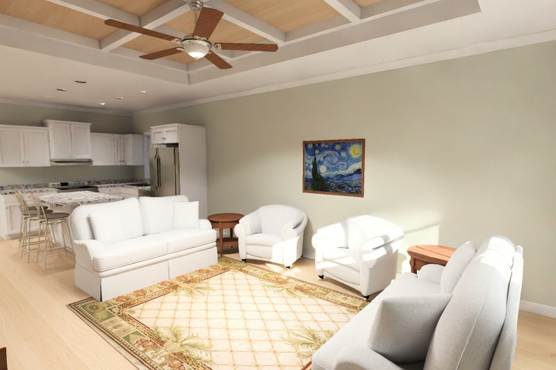 House Blueprint - Interior - Family Room 2 for Modern House Plan #513-2497 - 3 bed, 2 bath