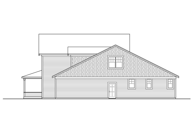 Dream House Plan - Right Side Elevation