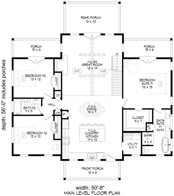 Barndominium Floor Plan - Main Floor Plan #932-1134