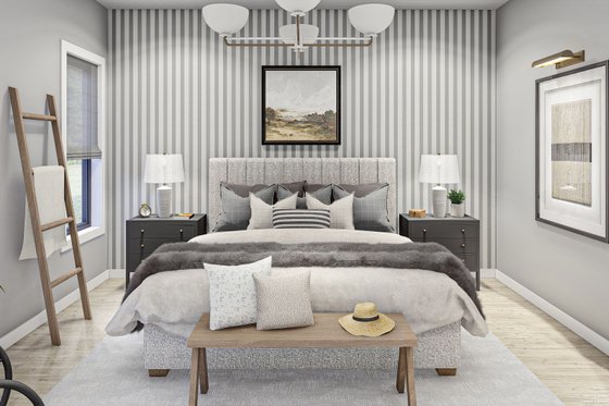 Interior - Master Bedroom 1 for Barndominium House Plan #455-251 - 4 bed, 2 bath