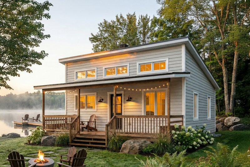 Home Plan - Exterior - Front Elevation 2 for Cottage House Plan #23-2300 - 1 bed, 1 bath