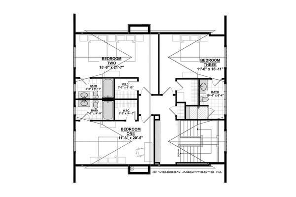 Dream House Plan - Country Floor Plan - Upper Floor Plan #928-1