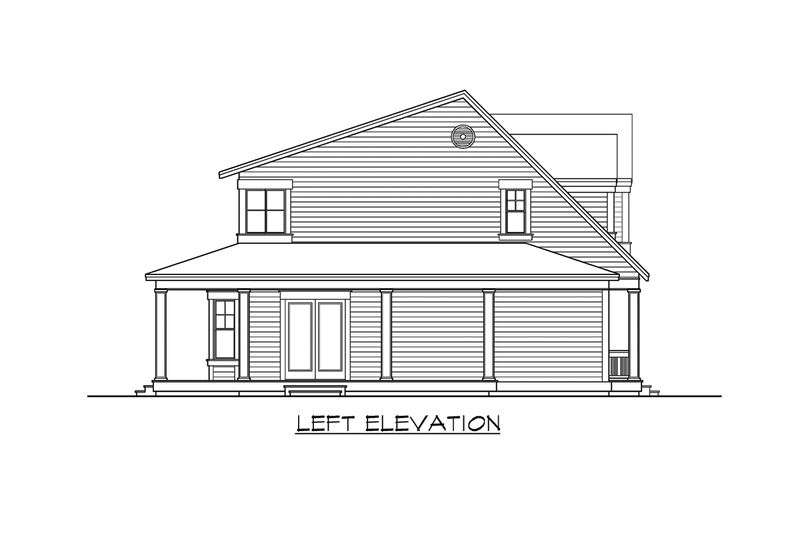 Dream House Plan - Exterior - Other Elevation 1 for Country House Plan #132-158 - 4 bed, 2.5 bath