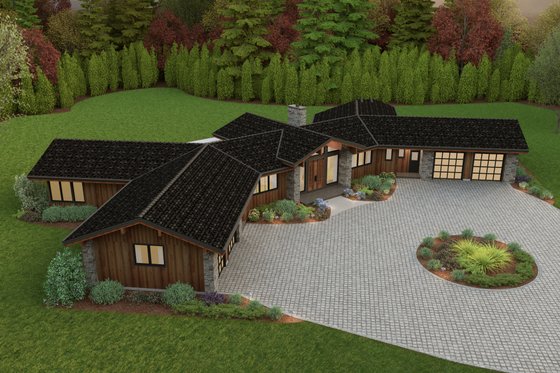 Exterior - Other Elevation for Contemporary House Plan #48-1050 - 3 bed, 3.5 bath
