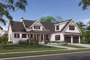 Farmhouse Exterior - Front Elevation Plan #929-1195