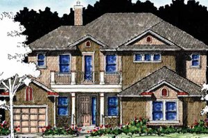 Home Plan - Exterior - Front Elevation for Country House Plan #1007-62 - 4 bed, 3.5 bath