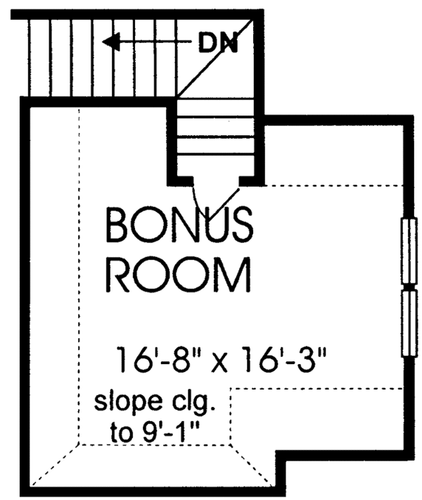 Home Plan - Country Floor Plan - Upper Floor Plan #974-46