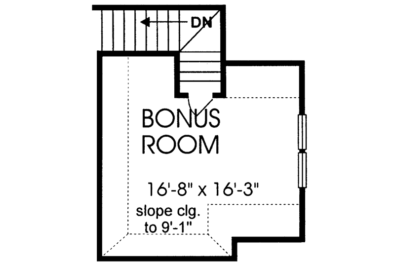 House Blueprint - Floor Plan - Upper Floor for Country House Plan #974-46 - 3 bed, 3 bath