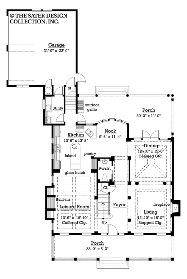 Architectural House Design - Victorian Floor Plan - Main Floor Plan #930-210