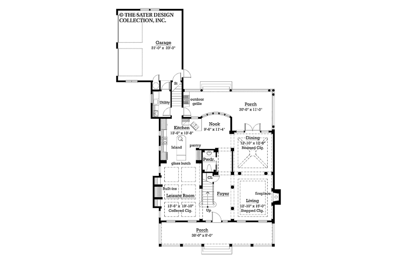 Home Plan - Floor Plan - Main Floor for Victorian House Plan #930-210 - 3 bed, 2.5 bath