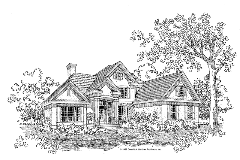 Home Plan - Traditional Exterior - Front Elevation Plan #929-281