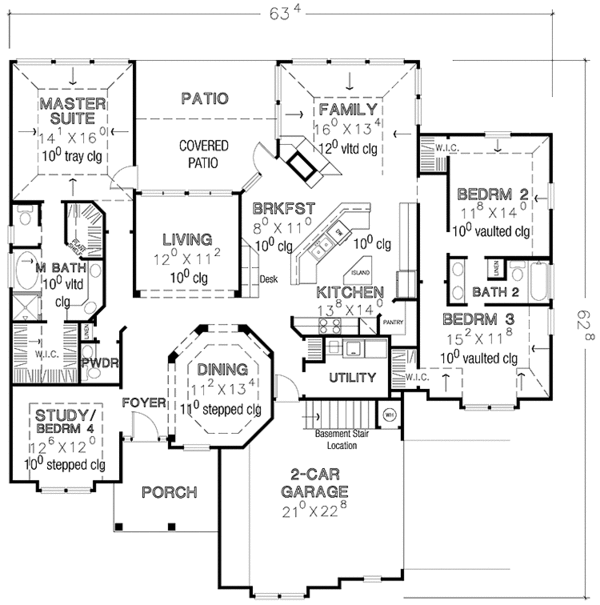 Dream House Plan - Country Floor Plan - Main Floor Plan #472-364