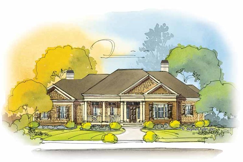 Architectural House Design - Colonial Exterior - Front Elevation Plan #429-393