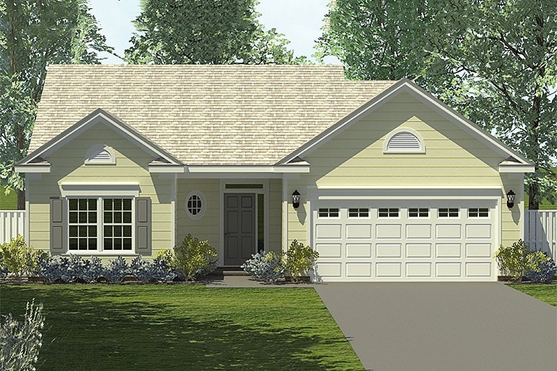 Architectural House Design - Traditional Exterior - Front Elevation Plan #453-62