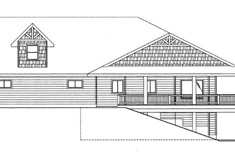 Dream House Plan - Exterior - Other Elevation for Craftsman House Plan #117-859 - 4 bed, 3 bath