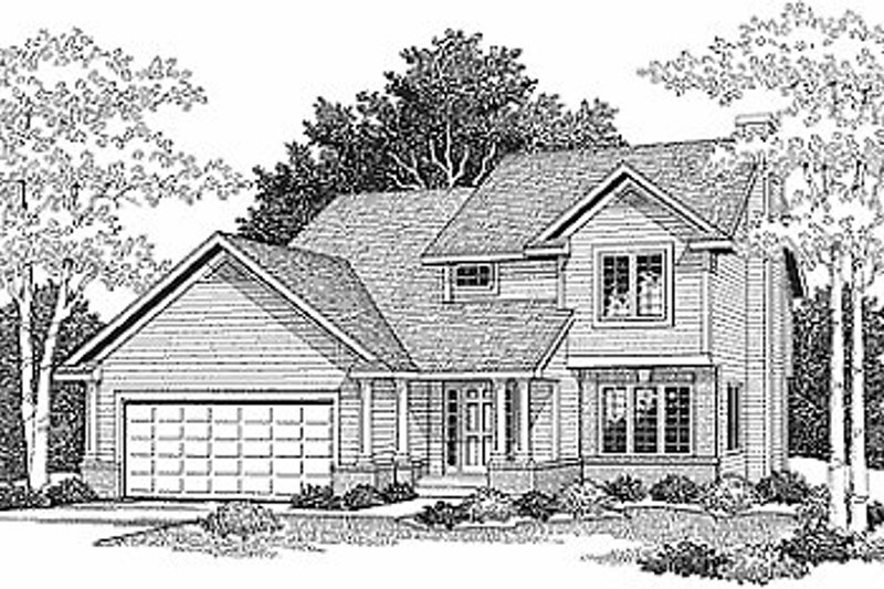Home Plan - Traditional Exterior - Front Elevation Plan #70-147