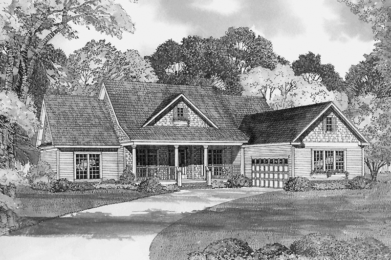 Home Plan - Colonial Exterior - Front Elevation Plan #17-2758