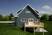 Craftsman Style House Plan - 3 Beds 2 Baths 1515 Sq/Ft Plan #1116-22 Exterior 